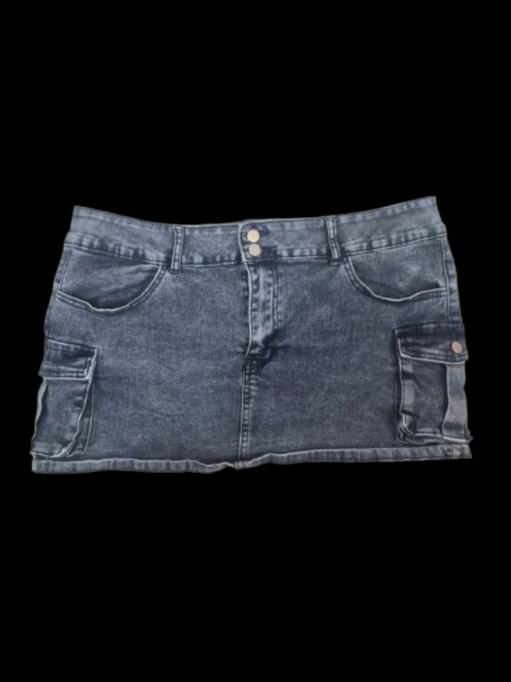 Etosell Denim Cargo Pocket Mini Skirt